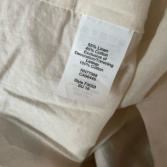 Madewell Linen Windowpane Check Dress with Embroidery - Picture 15 of 15